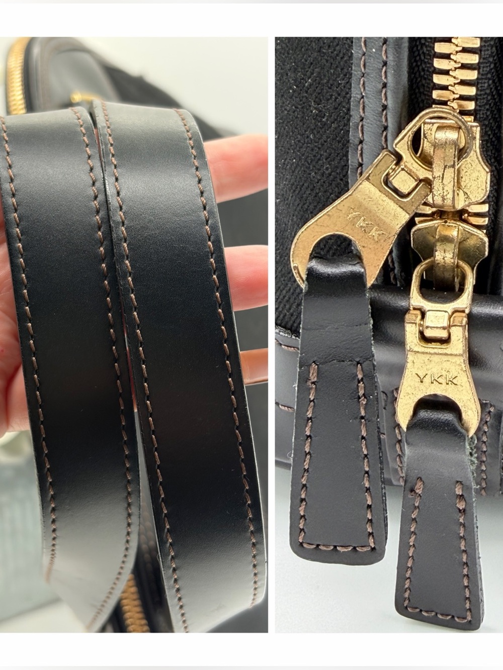 Vintage Dooney & Bourke Vintage Black Canvas & Leather Satchel Demin/Leather✨✨ - Picture 6 of 14